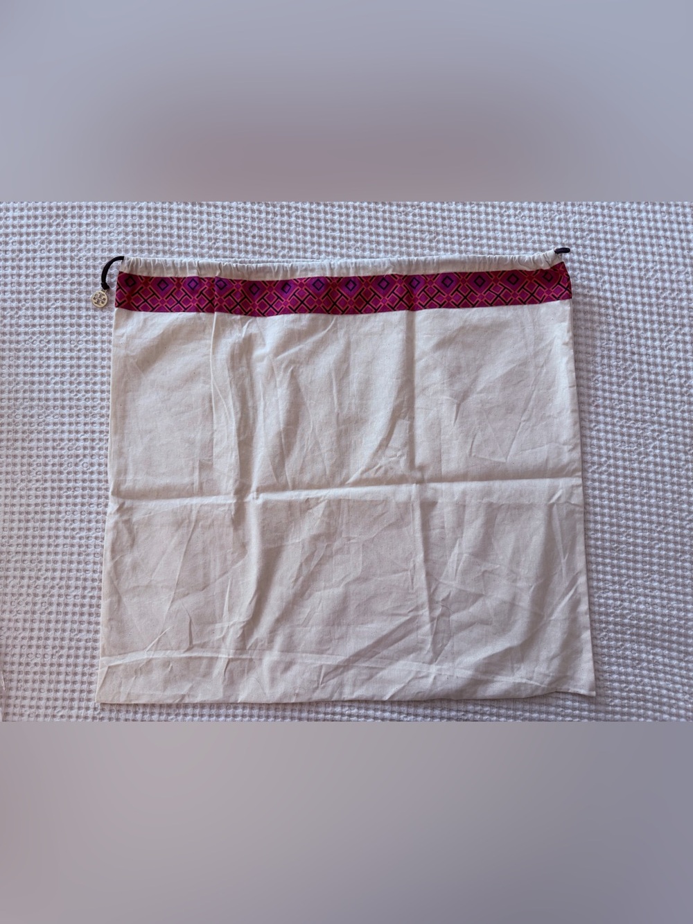 Tory Burch Large Logo Drawstring Dust Bag 22.25” x 21” Handbag Storage